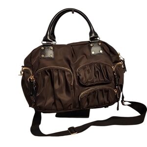 MZ Wallace Kate Bedford dark brown crossbody bag 1